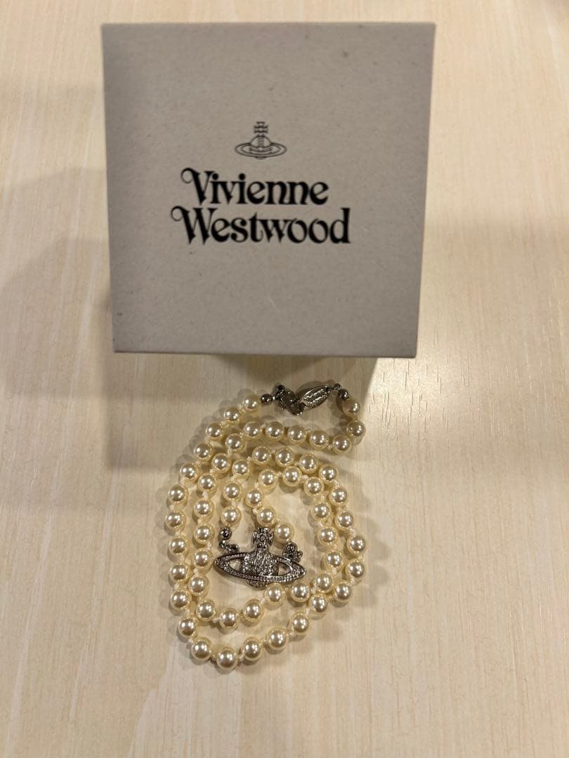 ✨Vivienne Westwood ミニバスレリーフ パールネックレス✨