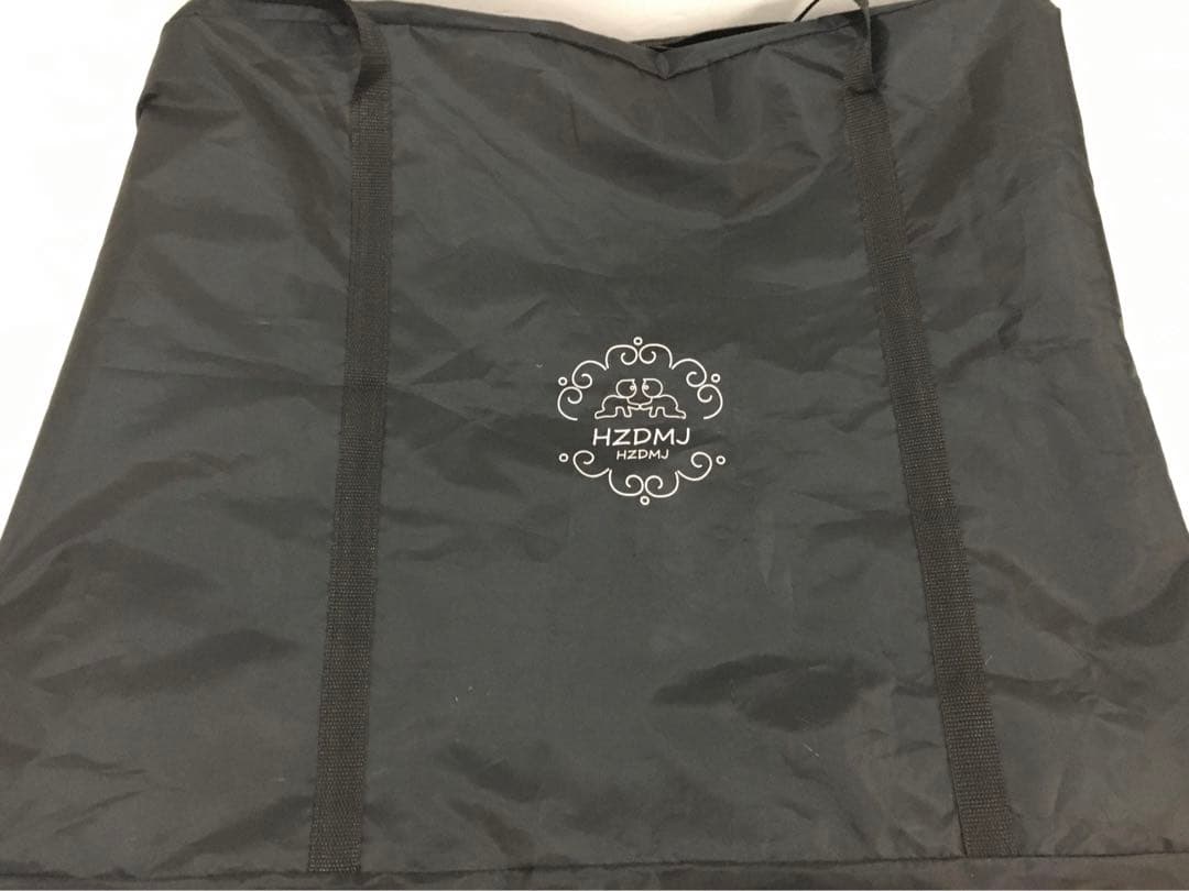 HZDMJ ベビーベッド　折りたたみベッド　グレー