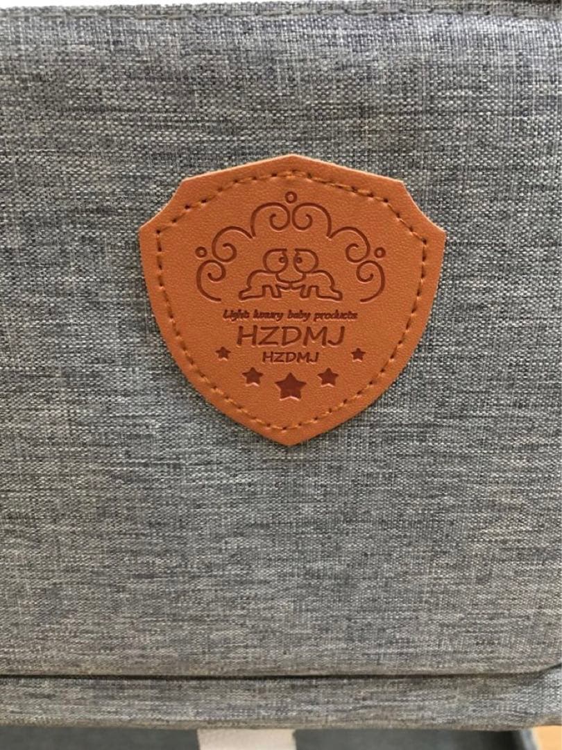 HZDMJ ベビーベッド　折りたたみベッド　グレー