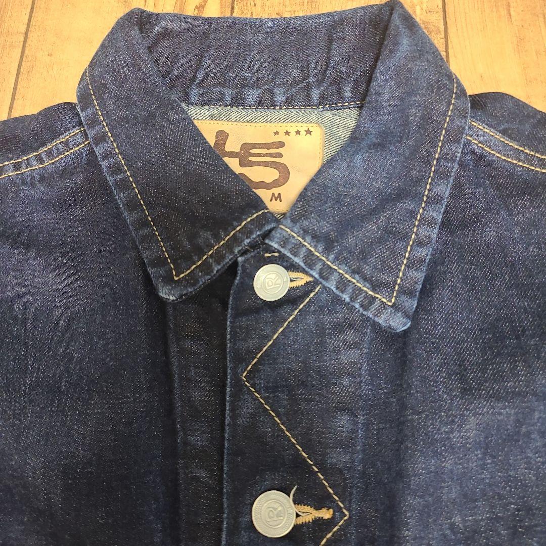 45R ライ麦デニム 908山比古比女ジャケット インディゴ濃　サイズ４