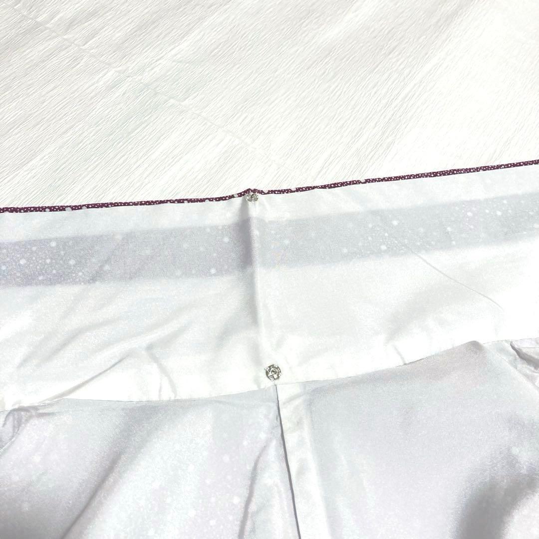 【未使用美品✨】東レシルック　さんび　洗える着物　江戸小紋　大小あられ　紫色H1