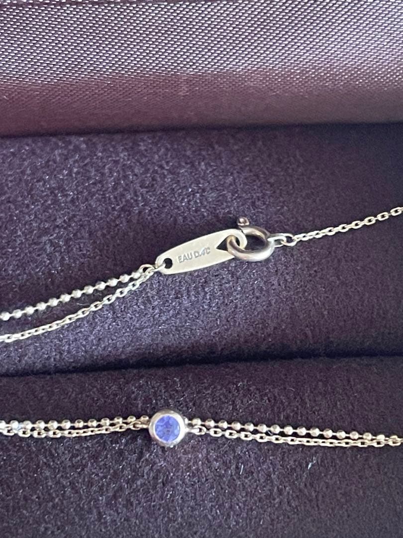 4°C ダイヤモンド　タンザナイト　ブレスレット兼アンクレット　10K