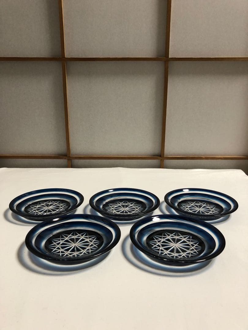 薩摩切子　薩摩びーどろ工芸　薩摩刻印あり