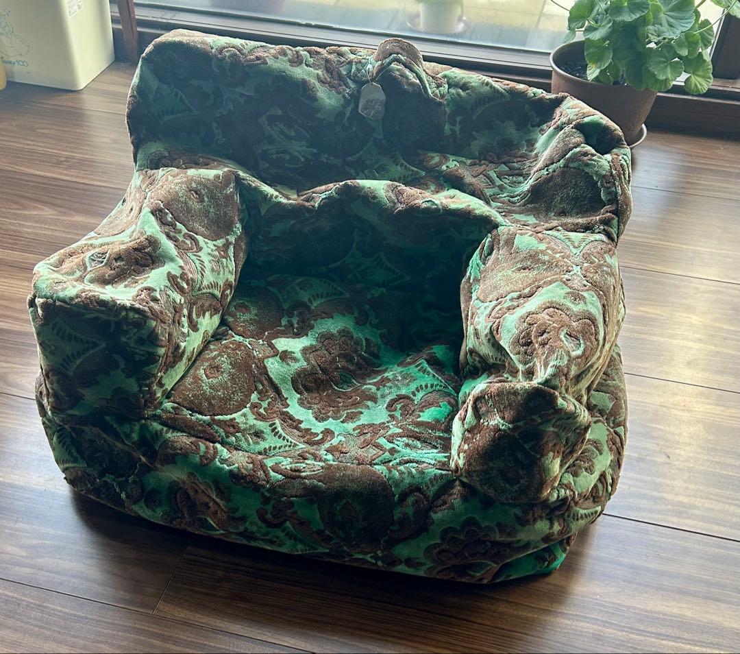 アチャチュムムチャチャ 1人掛けソファ　うさぎ柄　希少 グリーン