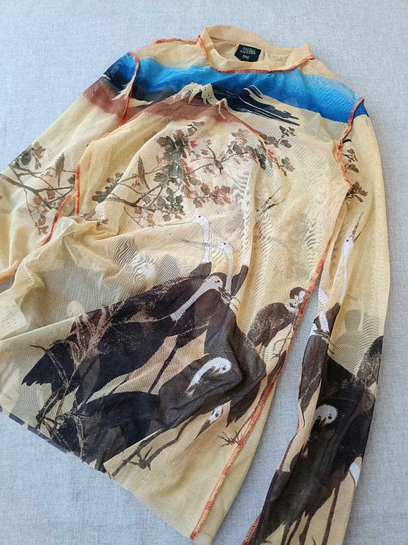 90s jean paul gaultier femme パワーネットトップス