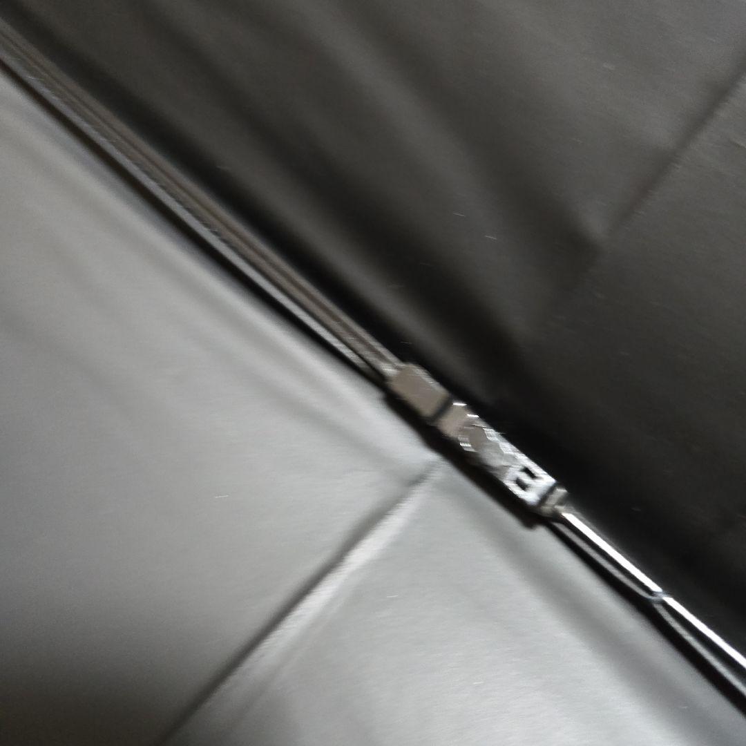 【未使用】サンバリア100　折りたたみ日傘 3段折 / コンビ白黒ストライプ