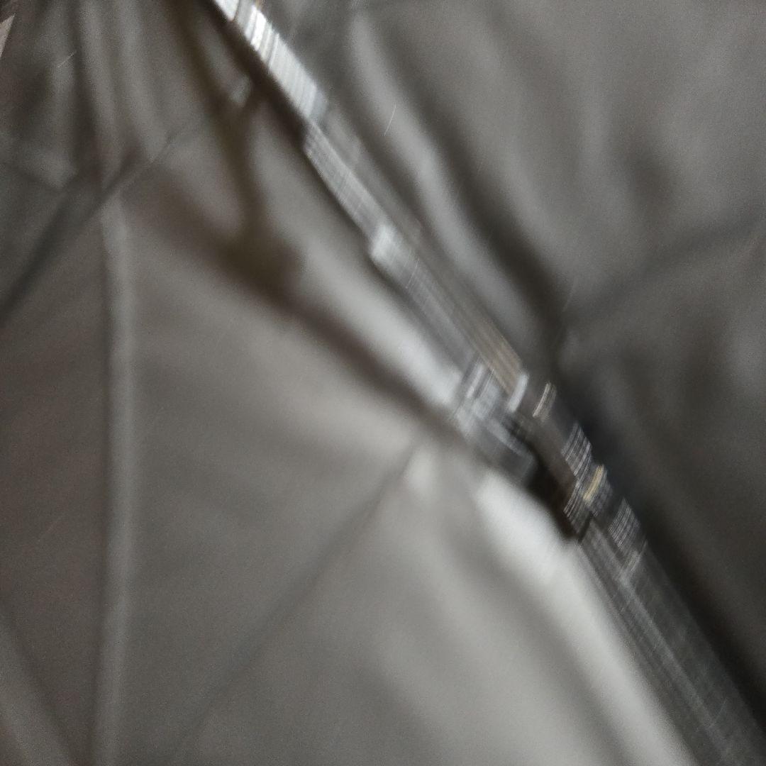 【未使用】サンバリア100　折りたたみ日傘 3段折 / コンビ白黒ストライプ