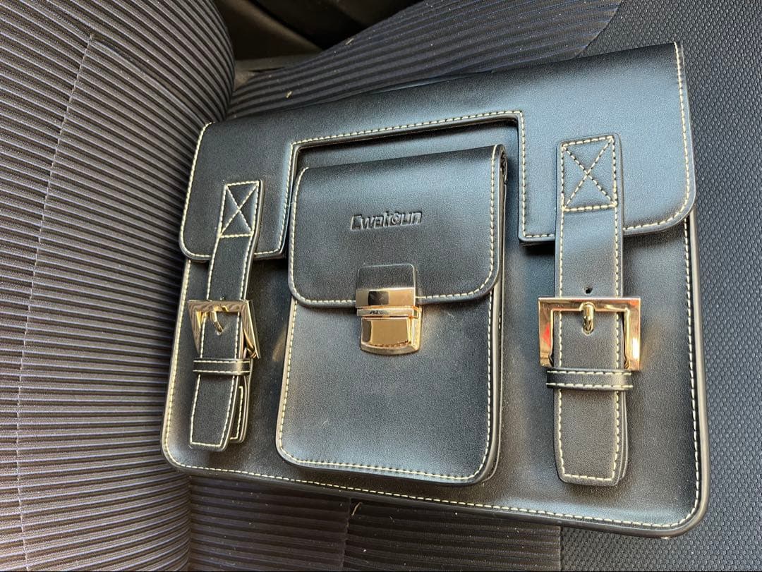 CwatQunカメラレザーケースベルト3本付