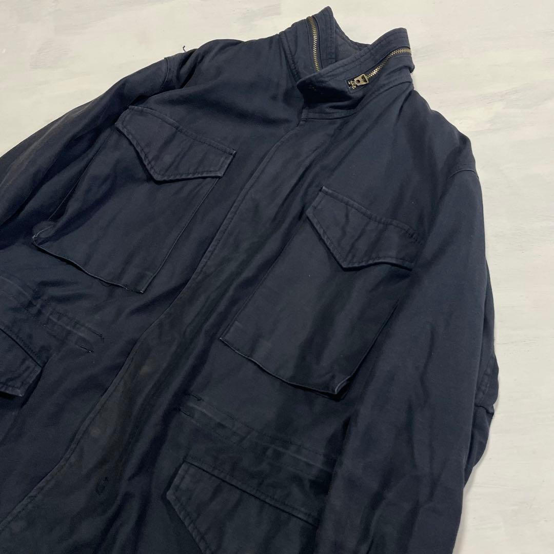 雰囲気抜群 日本製 HOUSTON M-65 フィールドジャケット　ブラック