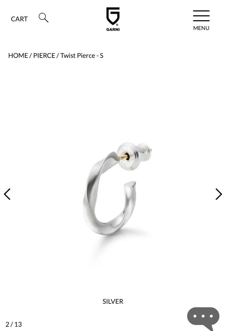 garni⭐︎ ツイストピアス⭐︎両耳ピアス⭐︎Twist Pierce - S⭐︎