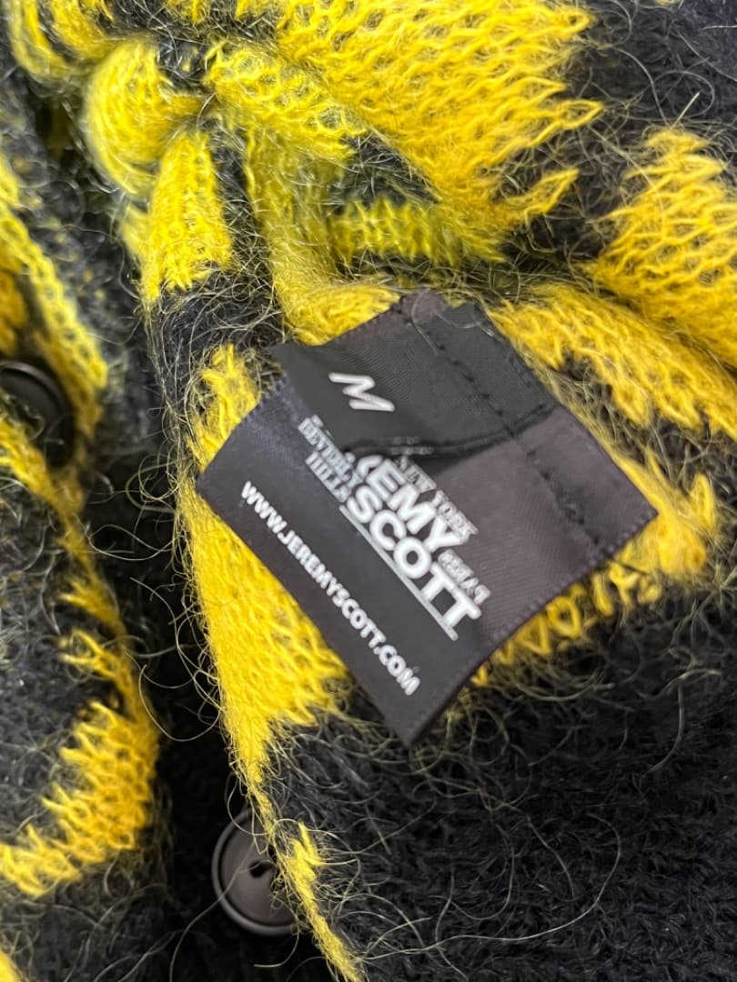 JEREMY SCOTT ジェレミースコット ドクロ柄 ノーカラージャケット