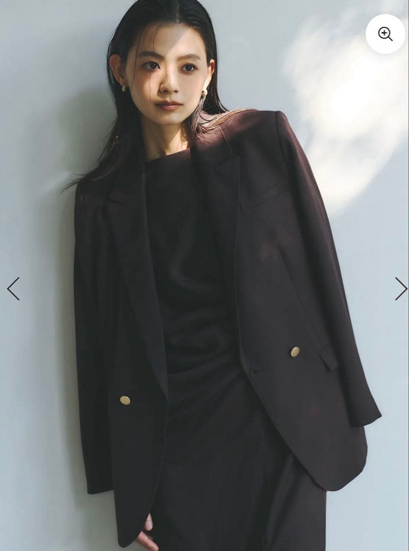 ⭐︎新品⭐︎アニュアンス　ベーシックダブルジャケット　ブラウン　1