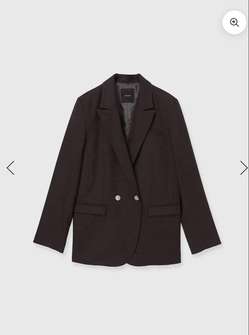 ⭐︎新品⭐︎アニュアンス　ベーシックダブルジャケット　ブラウン　1