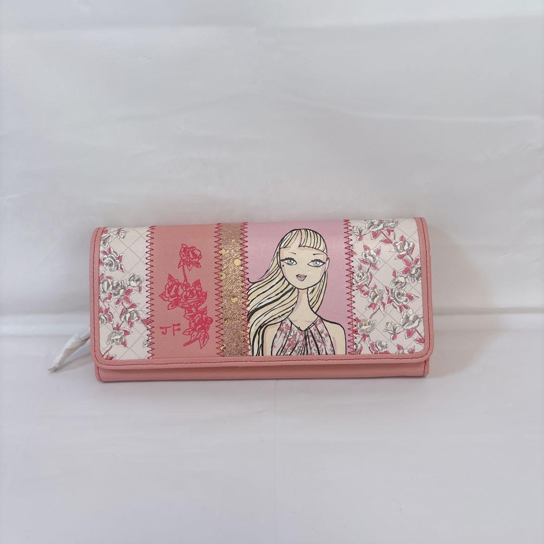 Jeffrey Fulvimariピンク長財布