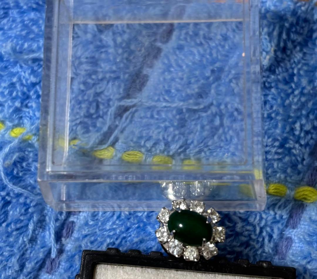 インドグリーン宝石ピアス