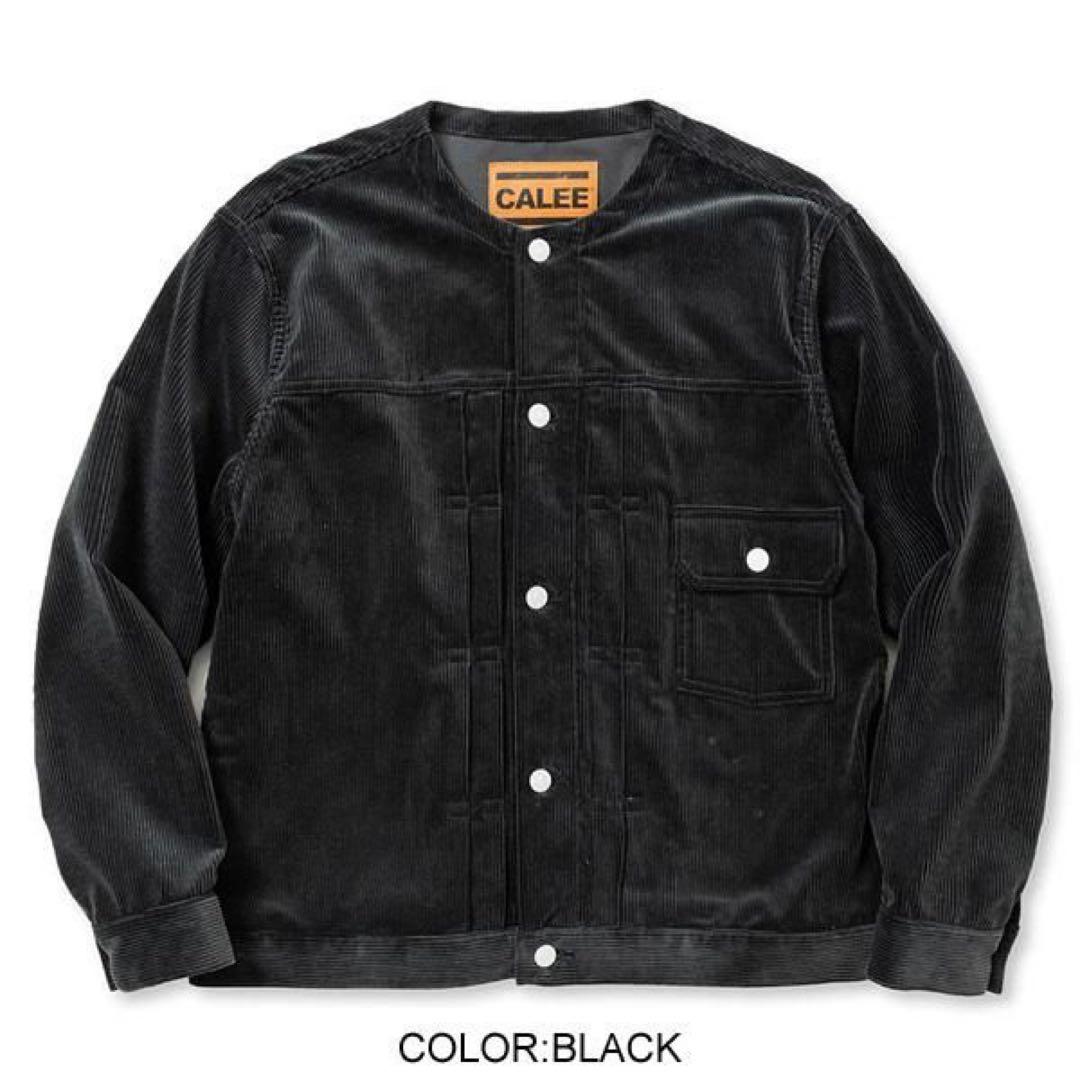 CALEE】1ST TYPE NO COLLAR CORDUROY JACKET
