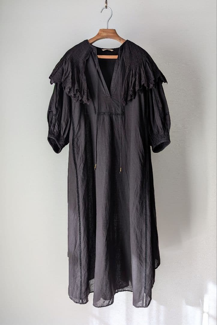 Curensology ハンドスモッキングワンピース カレンソロジー リネン