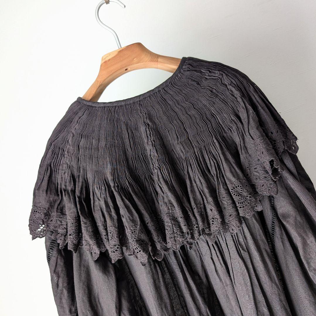 Curensology ハンドスモッキングワンピース カレンソロジー リネン