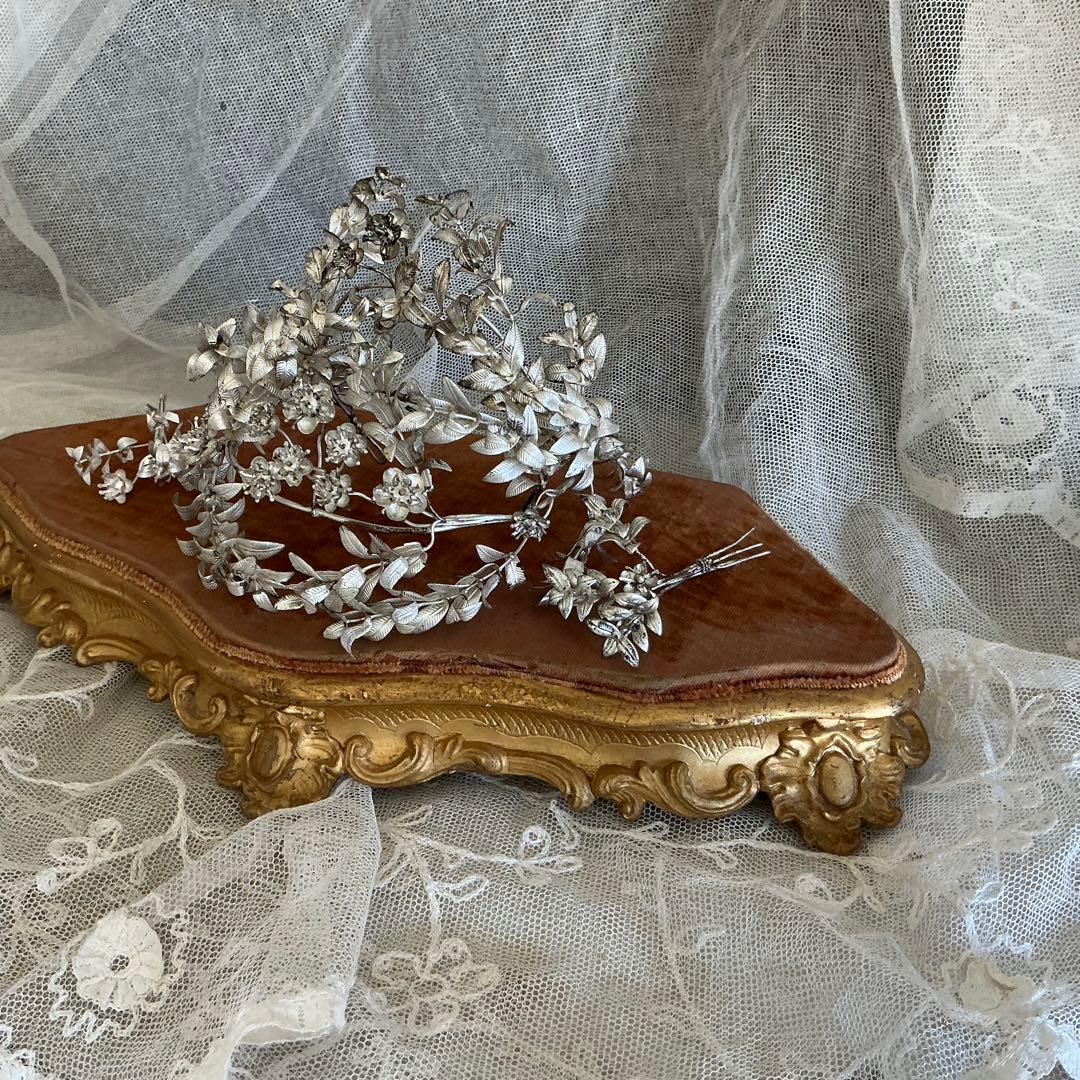 ♡希少♡　フランス　アンティーク　ディスプレイ台　台座　ポワドレ