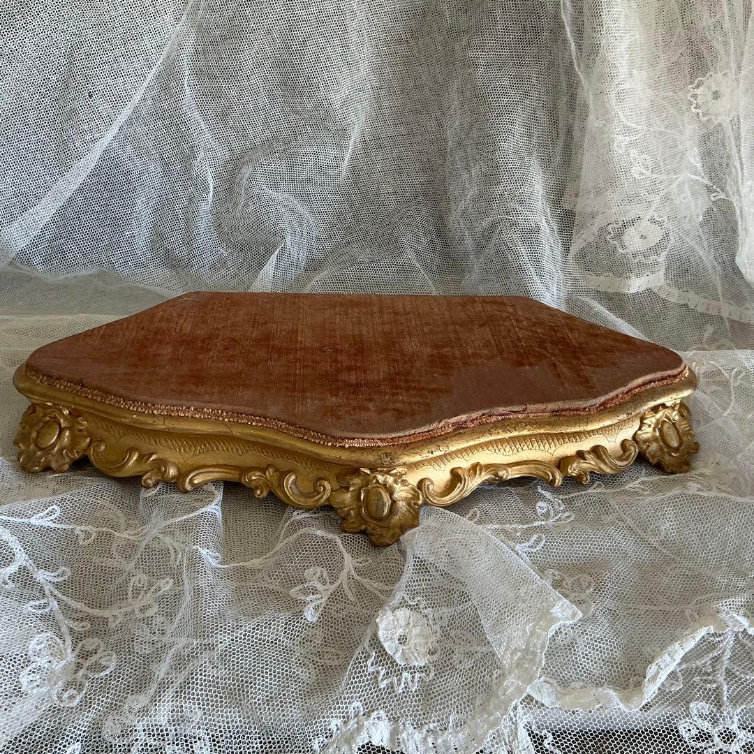 ♡希少♡　フランス　アンティーク　ディスプレイ台　台座　ポワドレ