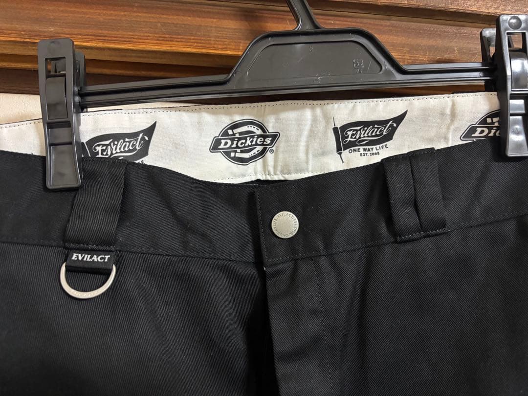 Dickies × Evilact 隠しポケット ダブルニーパンツ