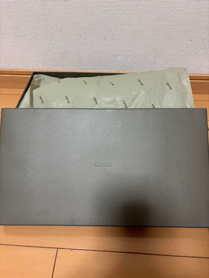 靴 anuke ecoleather heel slip-ons 37