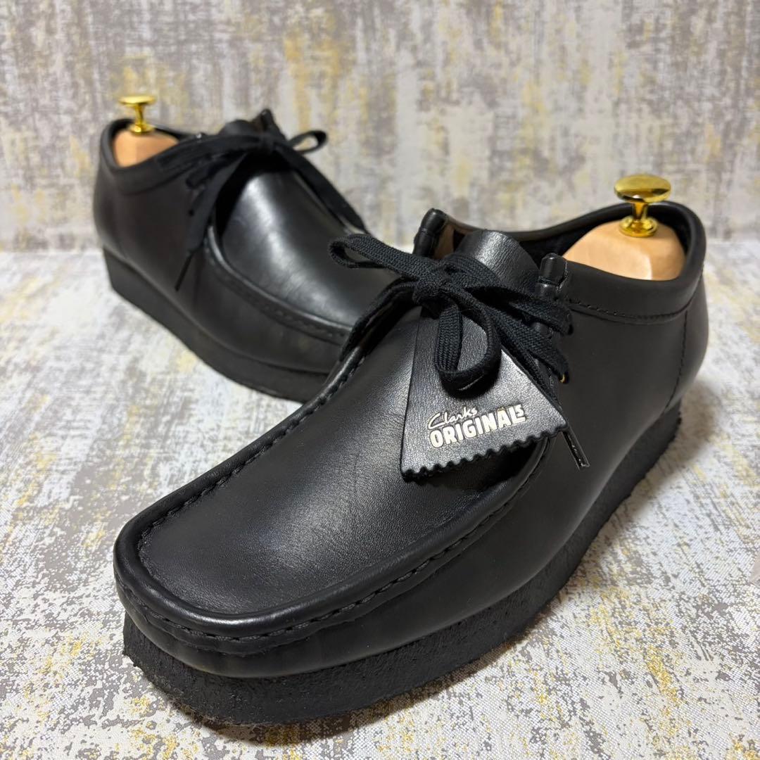 ★美品★クラークス Clarks ワラビー レザー【24.5】ブラック