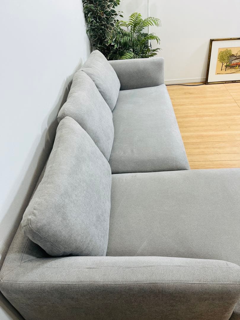 ぴ*ん様 モダンデコ ソファー 3人掛け カウチソファー L字 おしゃれ ローソ