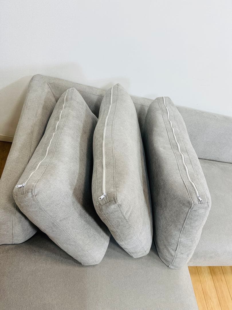 ぴ*ん様 モダンデコ ソファー 3人掛け カウチソファー L字 おしゃれ ローソ