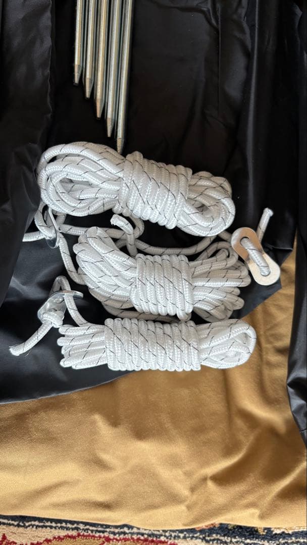 WAQ ファミリー用ワンポールテント 4-5人用スカート 煙突穴付き