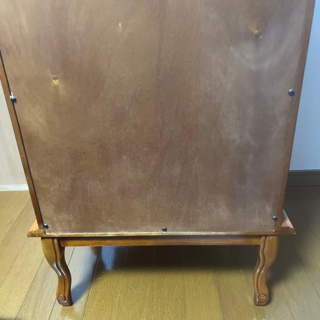 アンティーク風電話台キャビネット