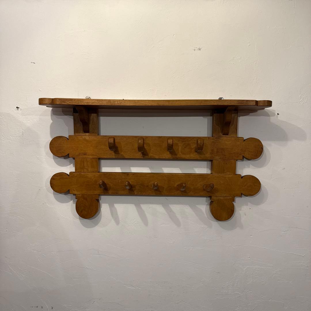 年末年始saleヴィンテージ　木製ウォールハンガー　壁掛け　ハンガーラック