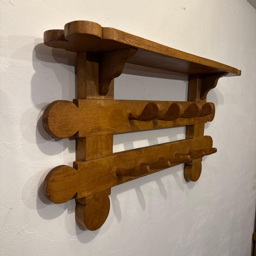 年末年始saleヴィンテージ　木製ウォールハンガー　壁掛け　ハンガーラック