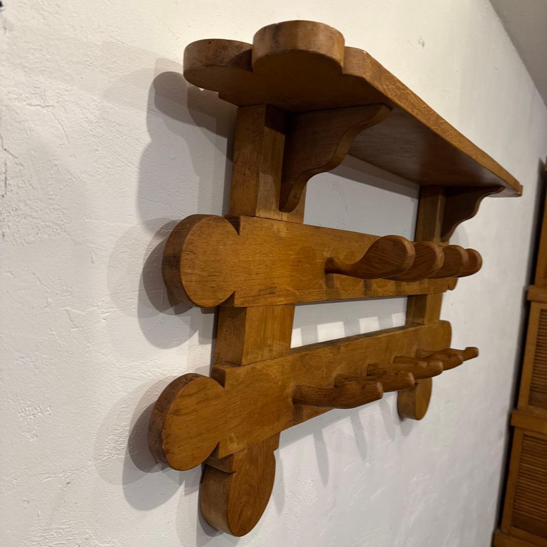 年末年始saleヴィンテージ　木製ウォールハンガー　壁掛け　ハンガーラック