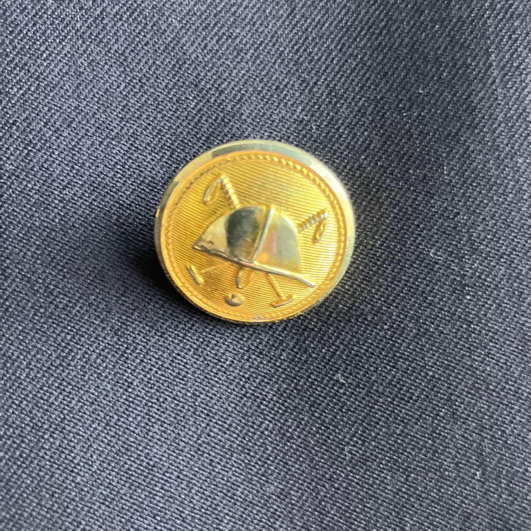 【ヴィンテージ】ラルフローレン　ウール　ダブル　紺ブレ　金ボタン　175