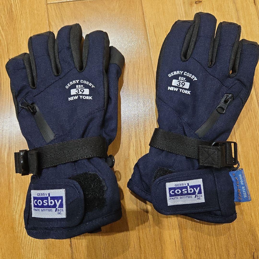 限定値下げ！140cm スキーウェア上下、ジュニアL手袋セット（青・緑・紺）