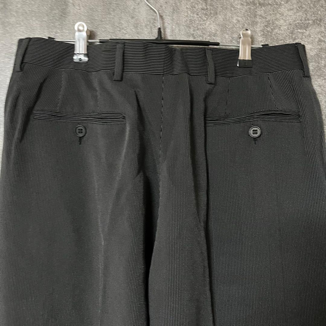 美品 EMPORIO ARMANI アルマーニ 通年 ウール ワイド スラックス