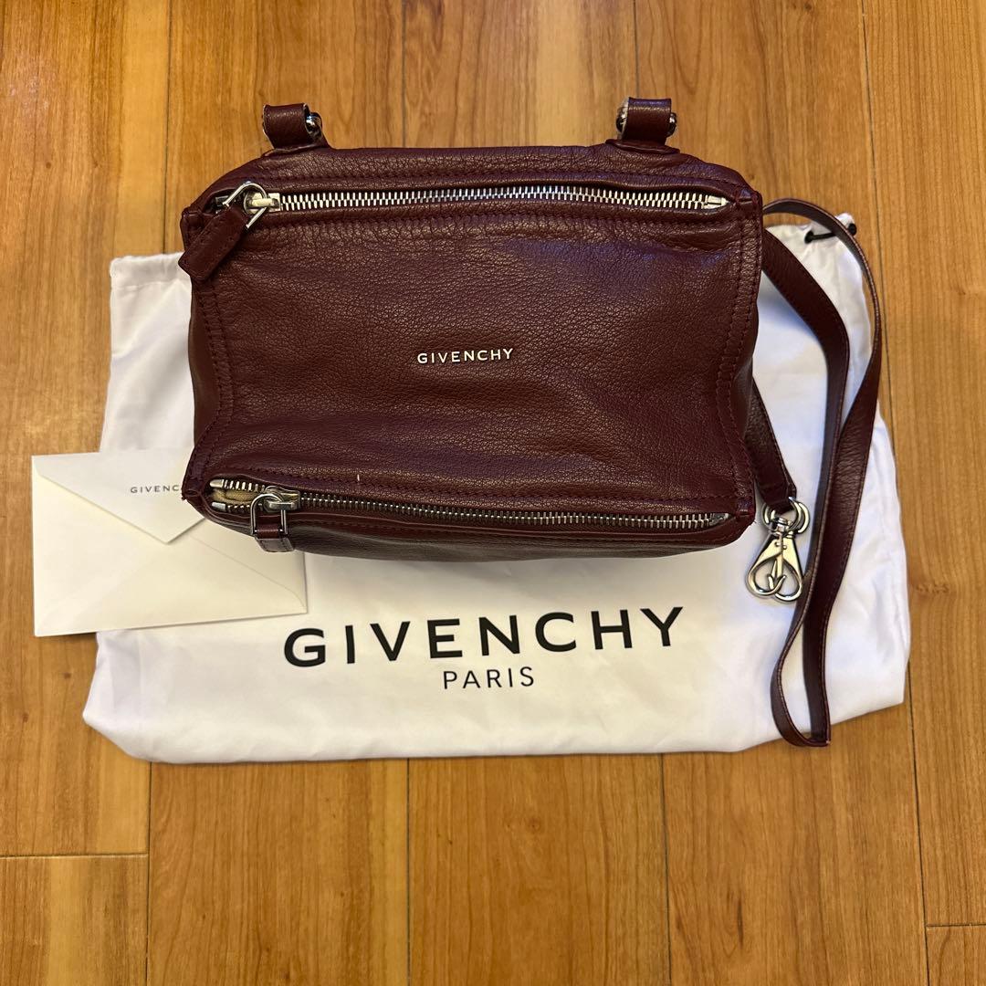 AkOさま　GIVENCHY ハンドバッグ ショルダー パンドラ ボルドー