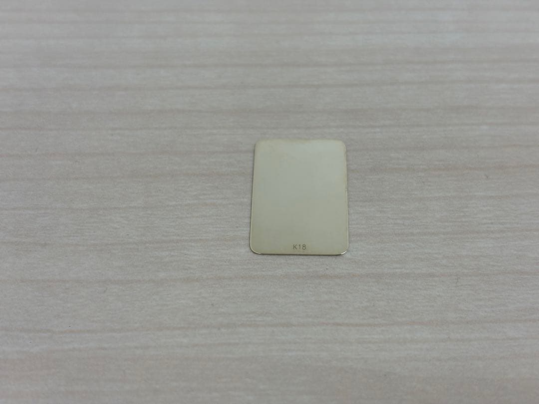 新品 ゴールド K18 18金 ゴールド プレート 1g