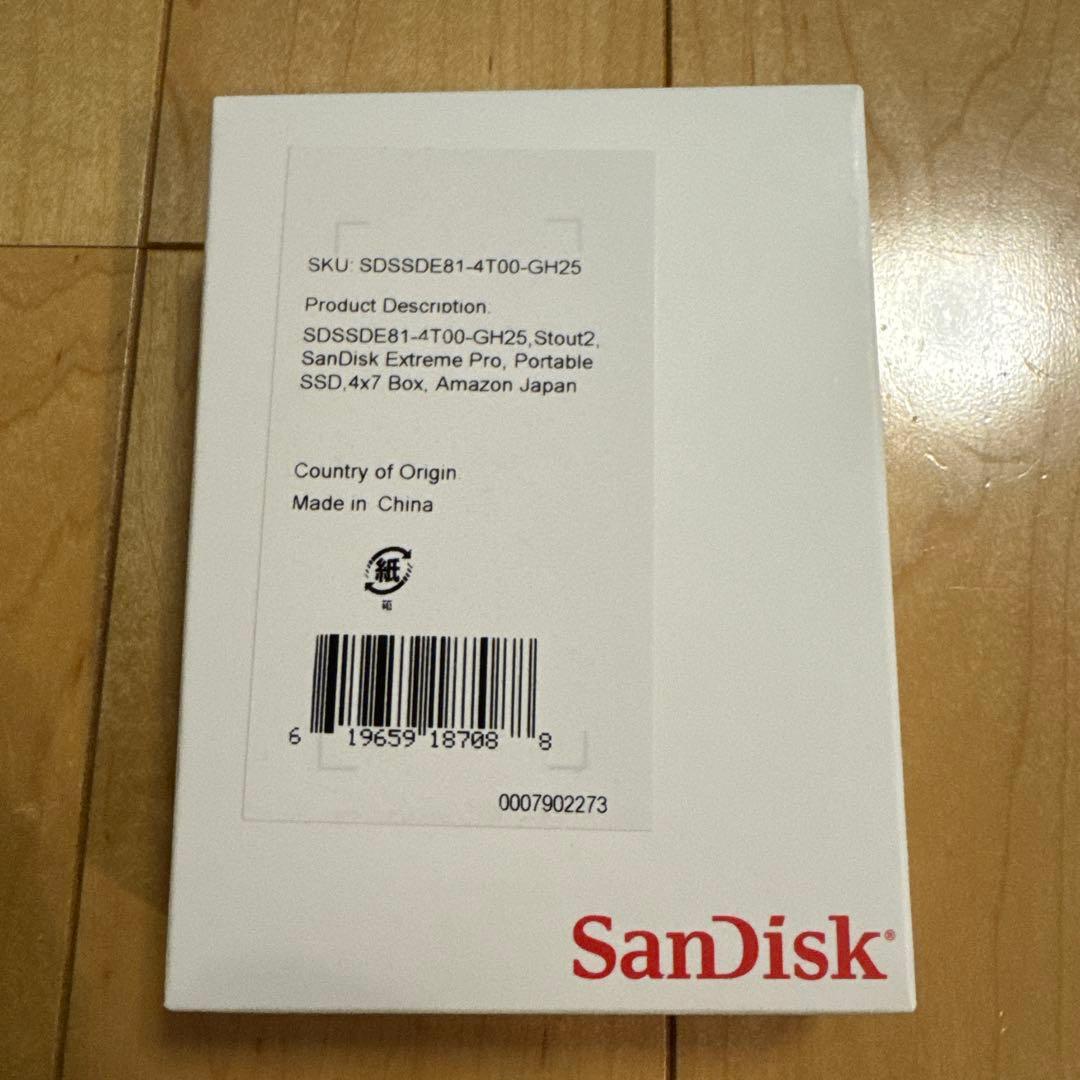 SanDisk SSD 4TB 外付けSSD 新品
