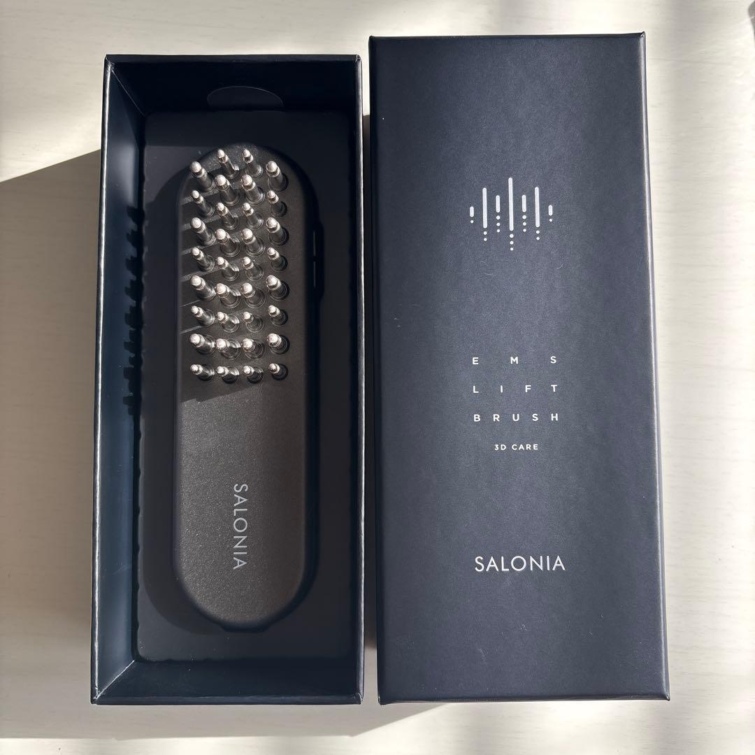 メルカリ最安値!【ほぼ未使用】SALONIA EMS リフトブラシ