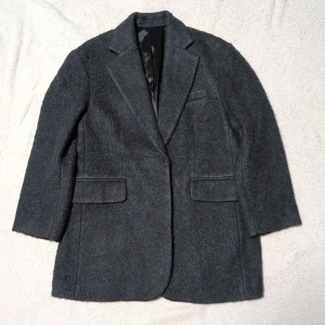ビューティーアンドユース　ウール×モヘヤブレンド シャギー ビッグ ジャケット
