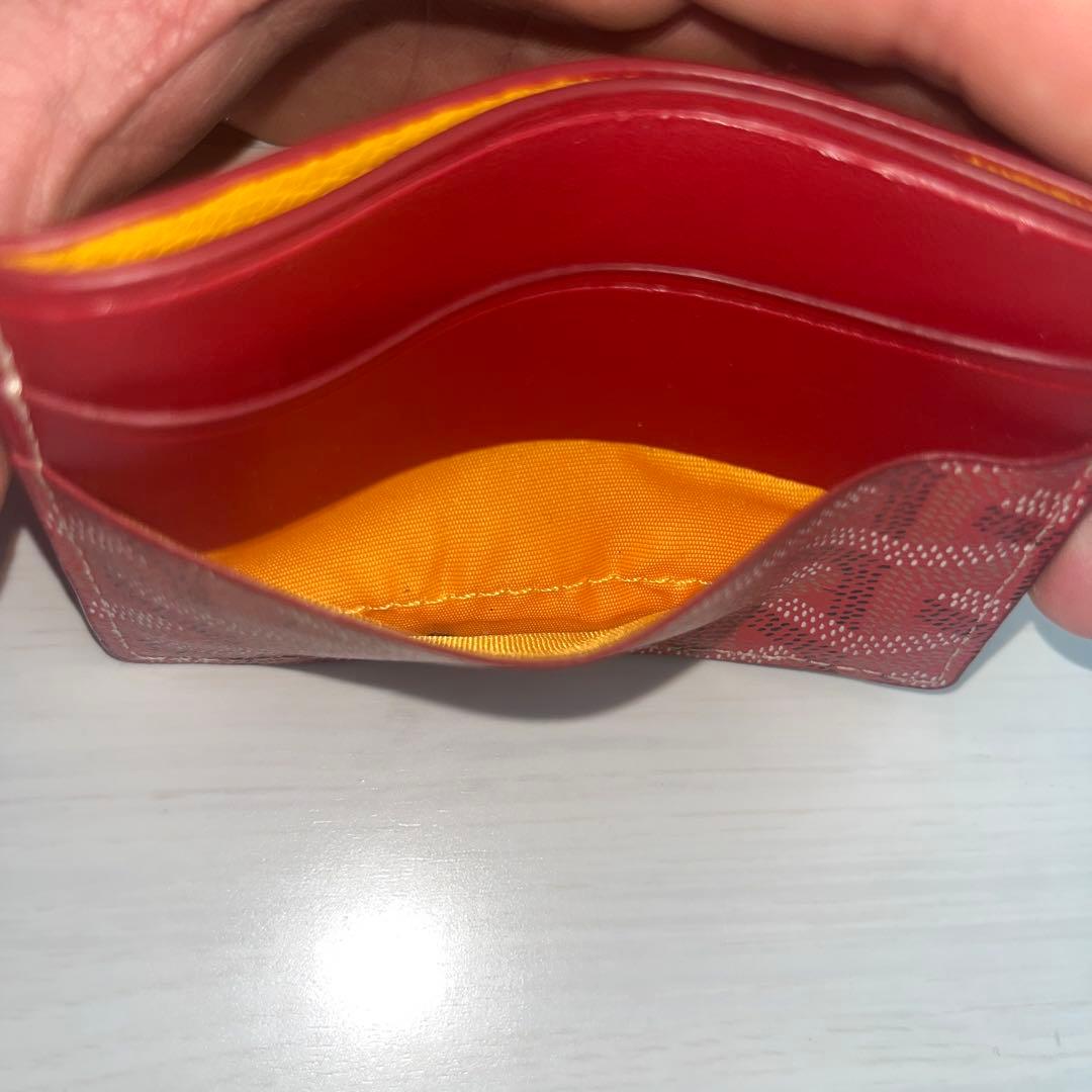 最終価格✨美品 GOYARD ゴヤール サンシュルピス 名刺入れ 赤 レアカラー