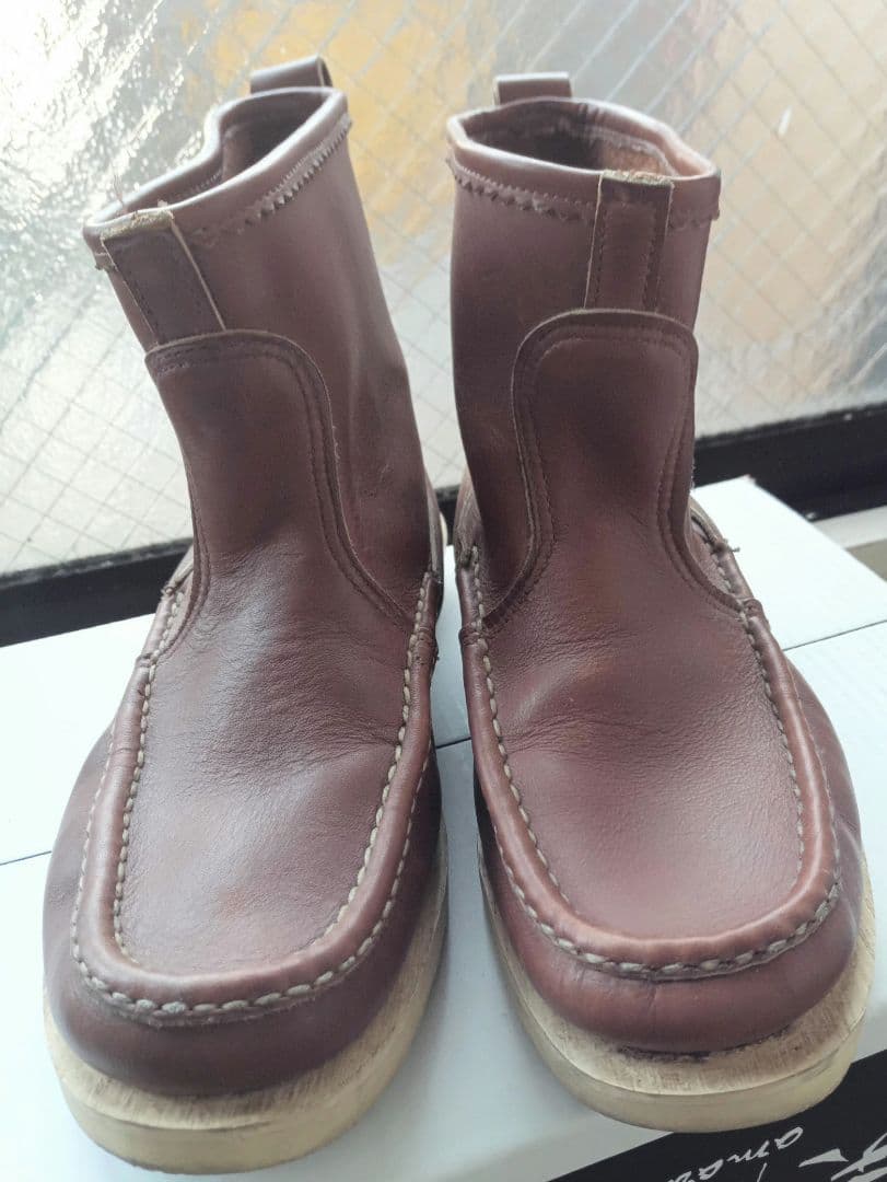 ラッセルモカシン　ブラウンレザーブーツ