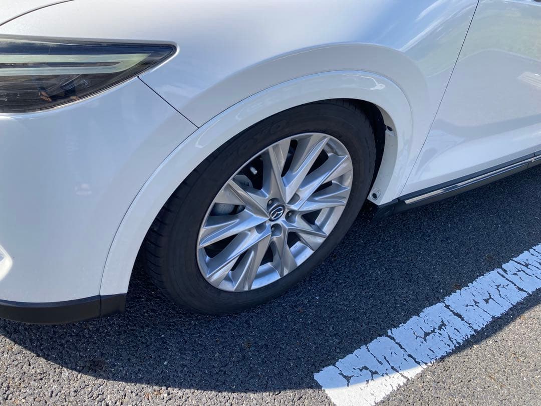 マツダ CX-8 純正フェンダー ボディ同色塗装 スノーフレークホワイトパール