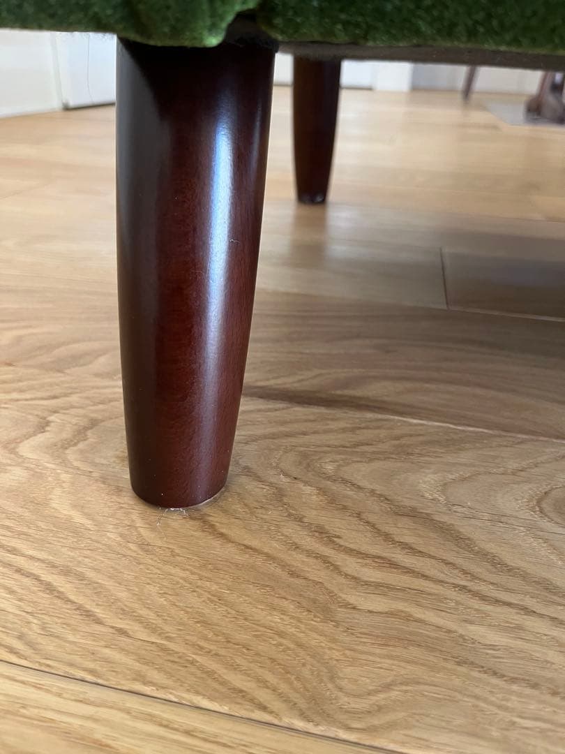 カリモク60 3シーター ソファ モケットグリーン