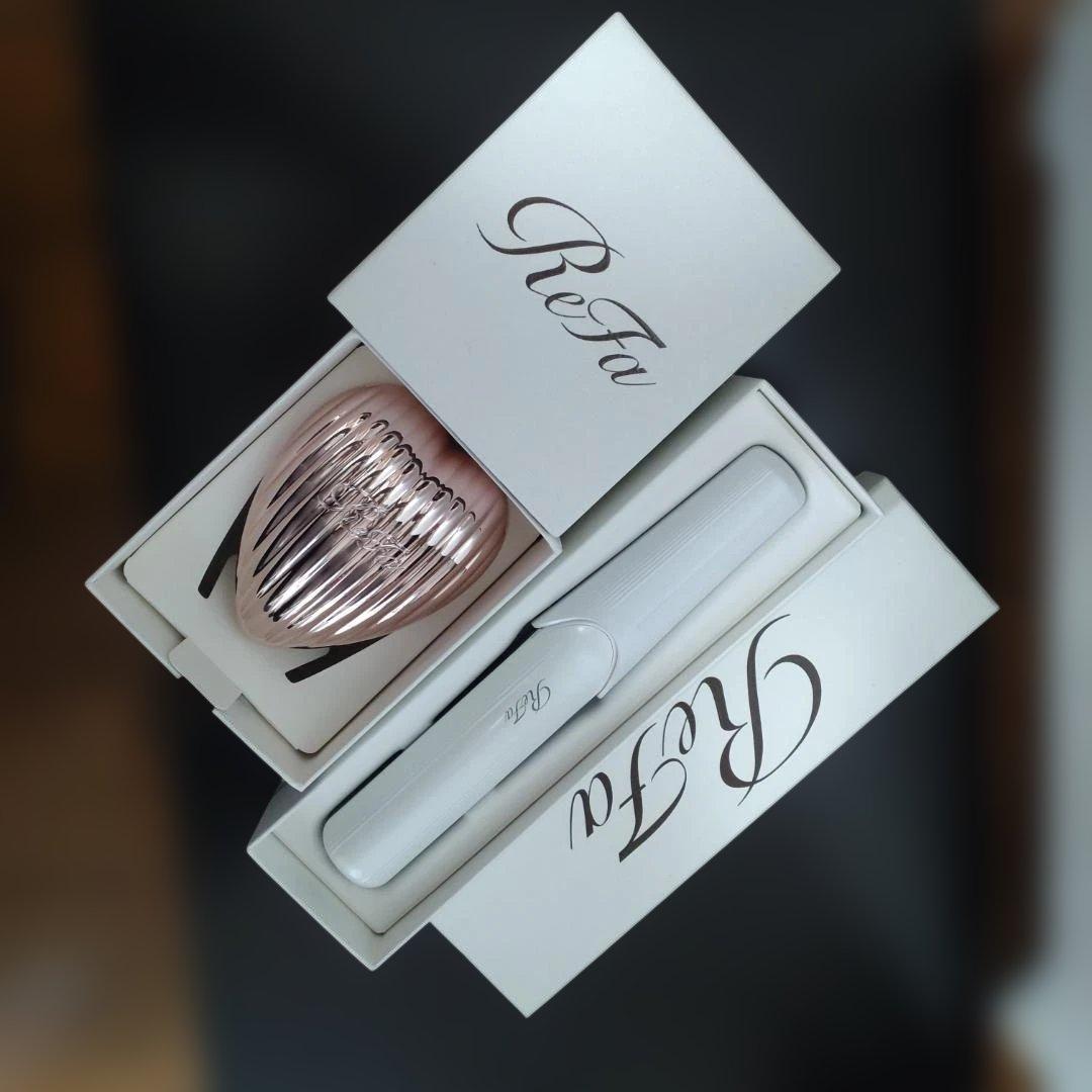 ReFa ストレートヘアアイロン ホワイト＆ハートブラシ