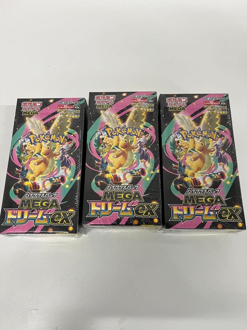 ポケモンカードゲーム MEGAドリーム　EX 3BOX 新品未開封シュリンク付き