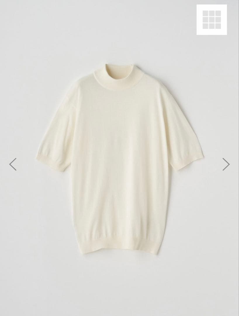 【今週末のみ特別値引】ジョンスメドレー　モックネック半袖ニットSサイズ