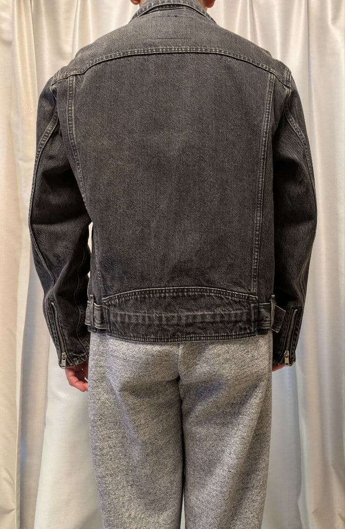 リーバイスプレミアム　ブラックデニムライダージャケット M
